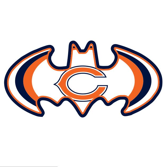 Chicago Bears Batman Logo fabric transfer